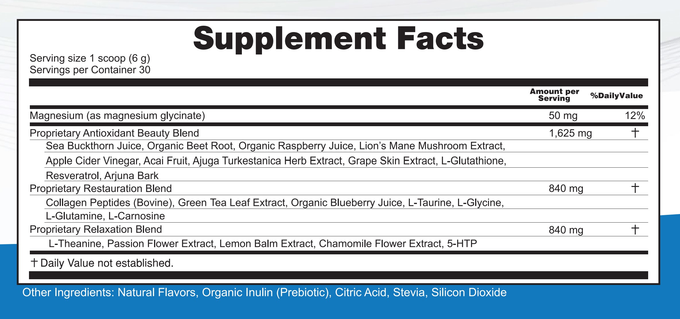 pm supplement facts